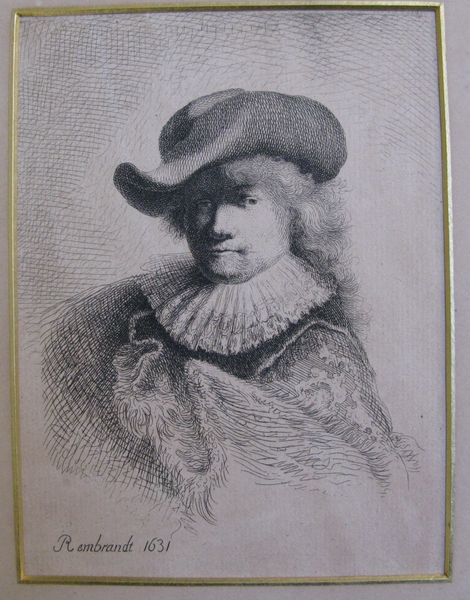 Rembrandt in Soft Hat and Embroidered Cloak